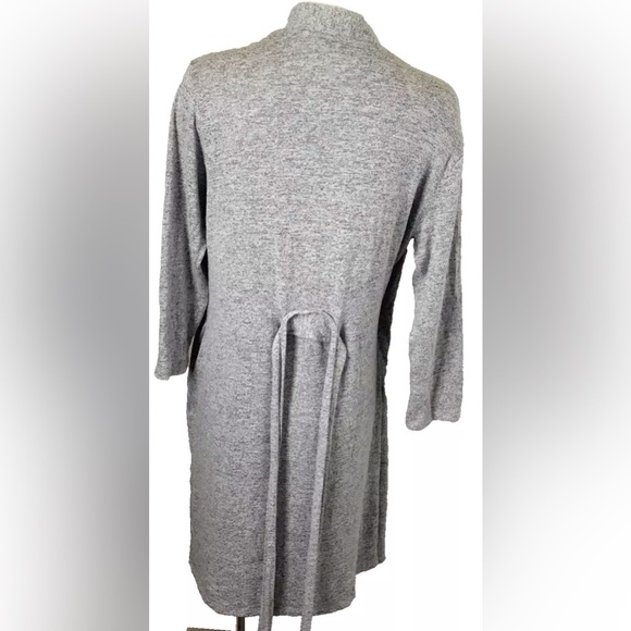 Natori Soho Brush Robe Basics Heather Gray Size S Cozy Loungewear Self Tie Belt - Picture 5 of 10